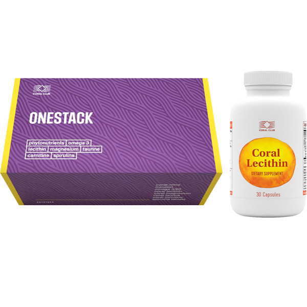 ONESTACK: Mental Force + Lecithin bottle